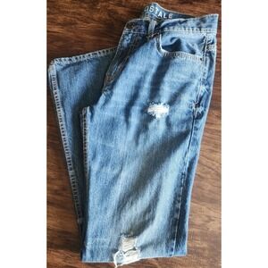 Aeropostale Mens Jeans Size 28 X 30 Distressed Blue Denim Driggs Slim Boot